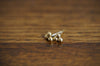 Trinity Cluster Gold Post Earrings