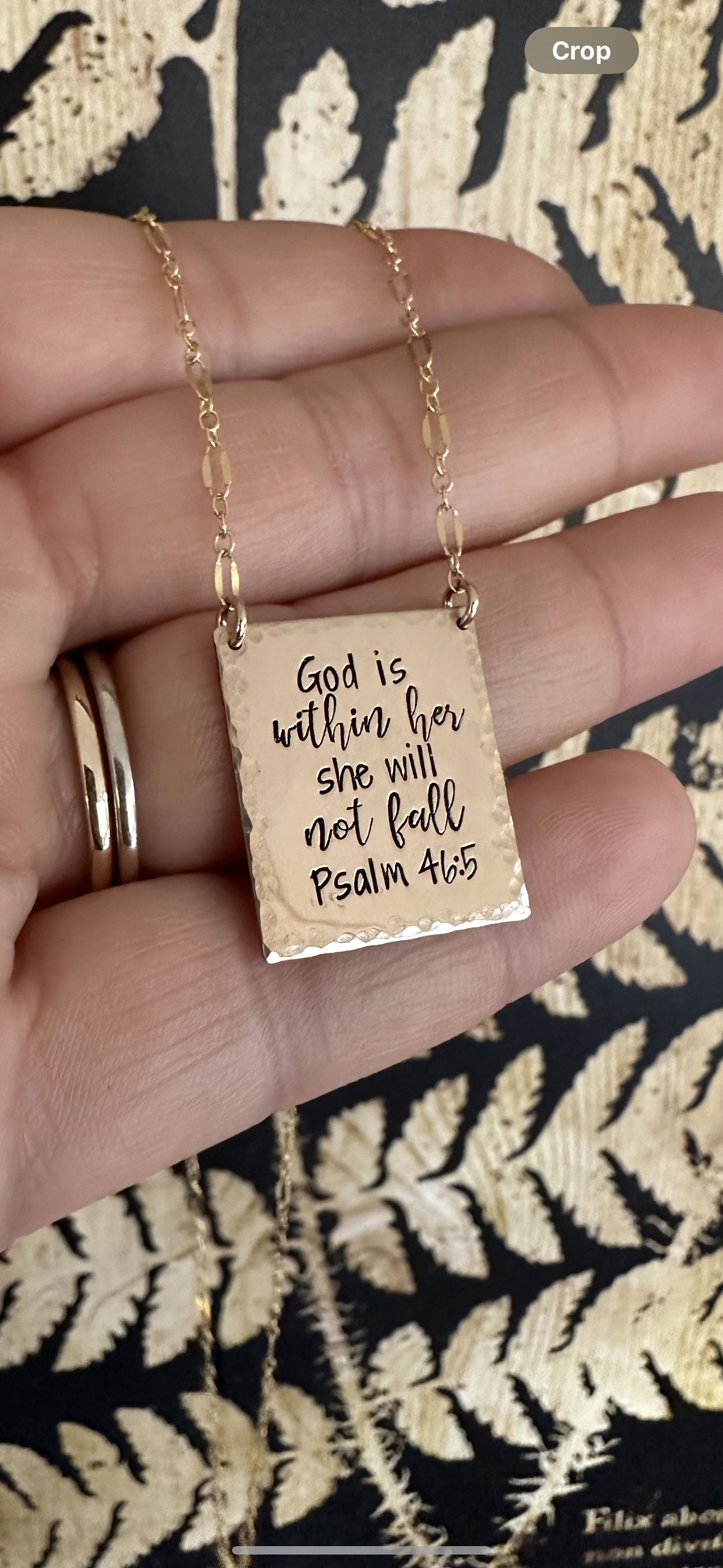 She Will Not Fall Statement Pendant Necklace