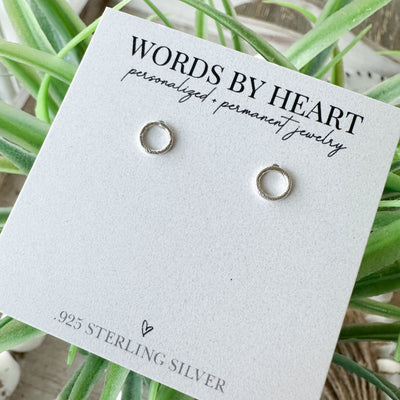 Sparkle Circle Post Earrings