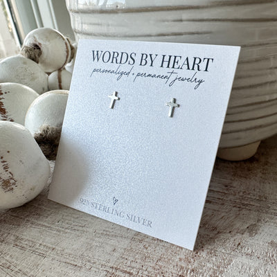 Simple Cross Post Earrings