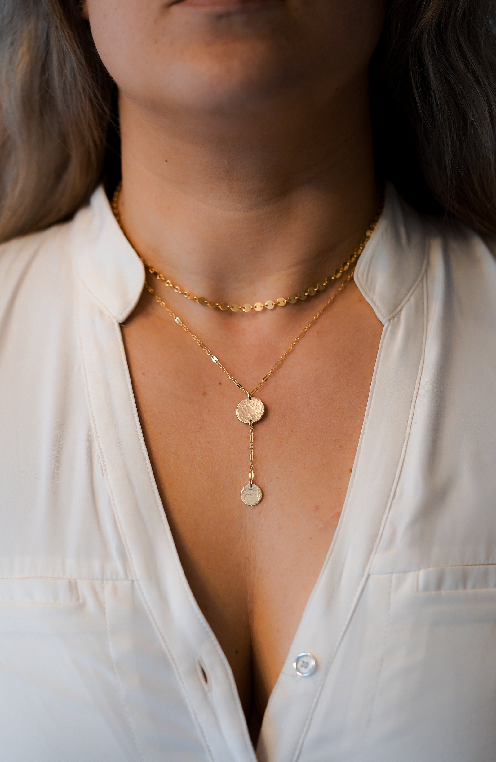 Dappled Disc Necklace (The Seth Necklace)