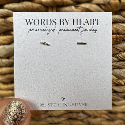 Mini Simple Bar Earrings