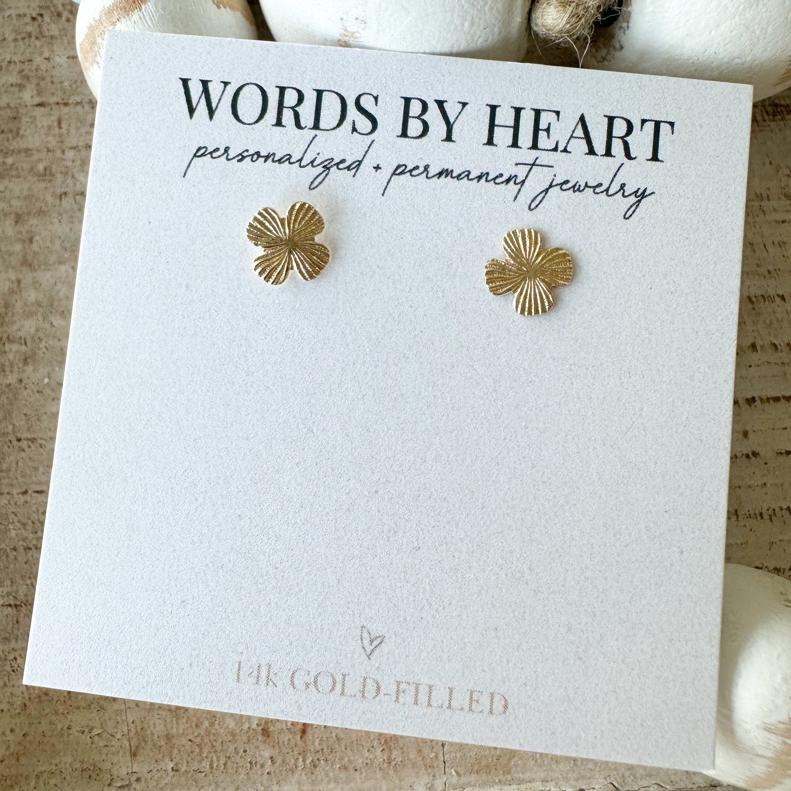 Gold-Filled Clover Earrings