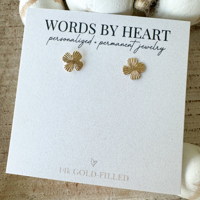 Gold-Filled Clover Earrings