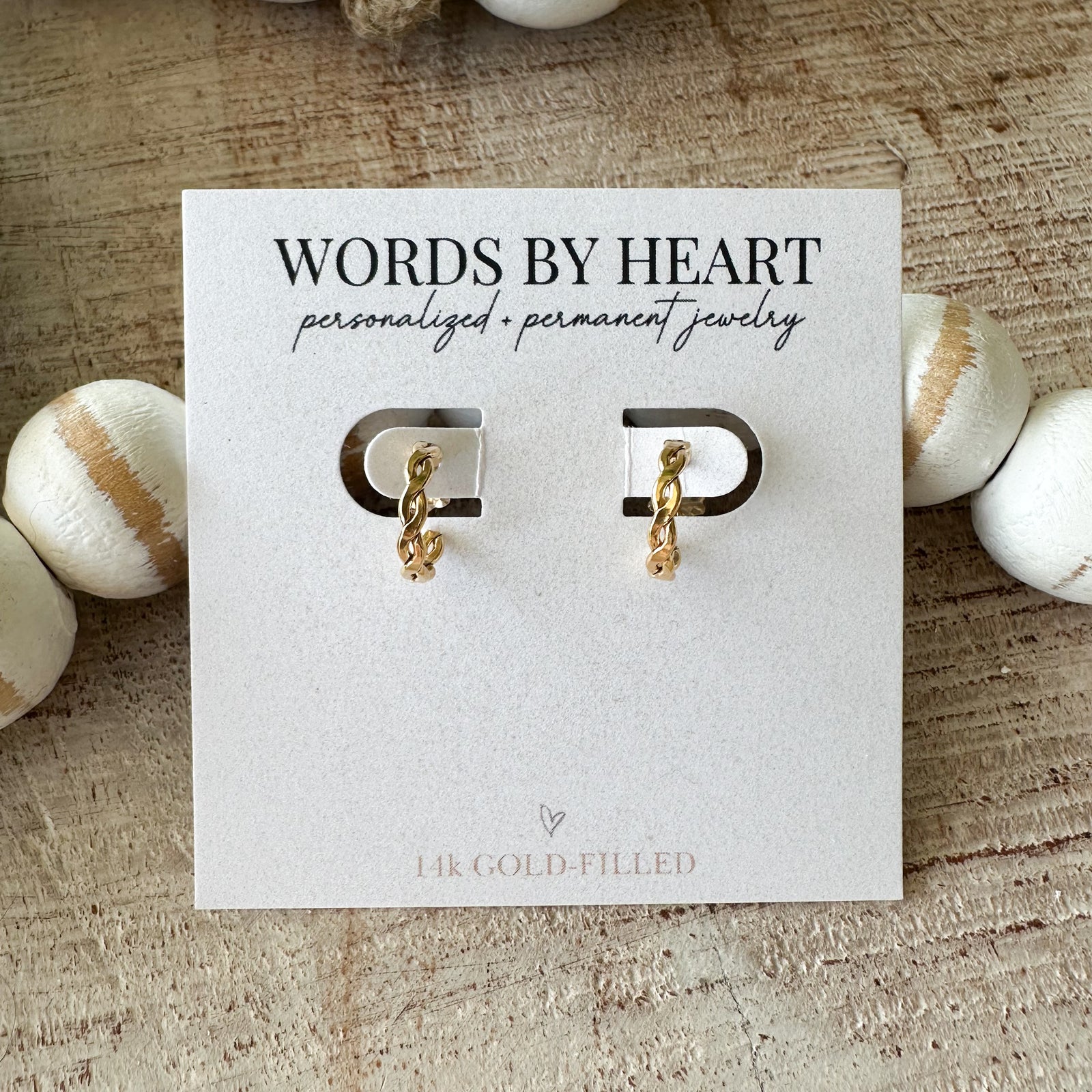 1/2” Woven Hoop Earrings