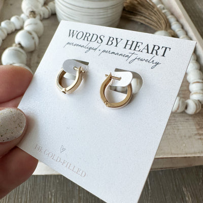 Huggie Hinged-Hoop Earrings