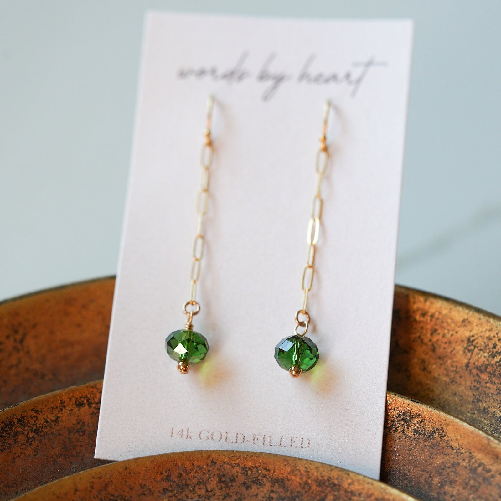 Long Dangle Earrings w/Drop