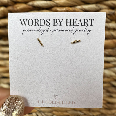 Mini Simple Bar Earrings