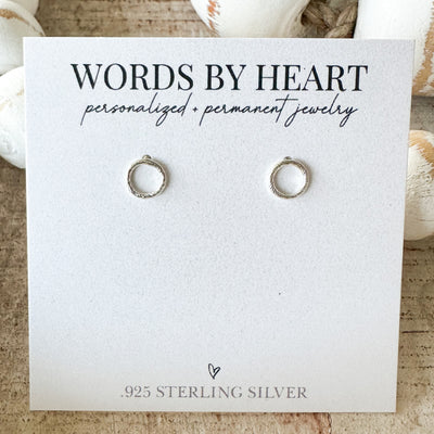 Sparkle Circle Post Earrings