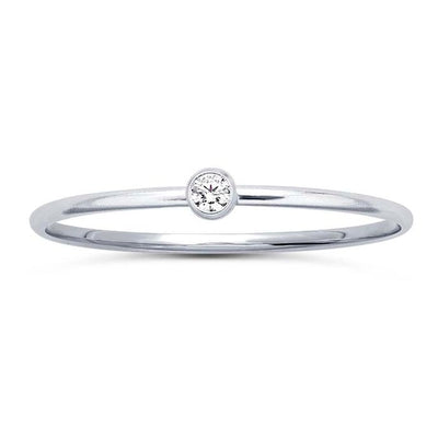 Stacking CZ Birthstone Rings