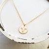 Dainty Cow Disc Necklace  - Farm Animal Collection.