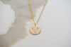 Dainty Cow Disc Necklace  - Farm Animal Collection.