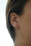 Trinity Cluster Gold Post Earrings