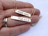 Words By Heart:Create Your Own (Standard Size) Personalized Bar Necklace:Asheville, NC