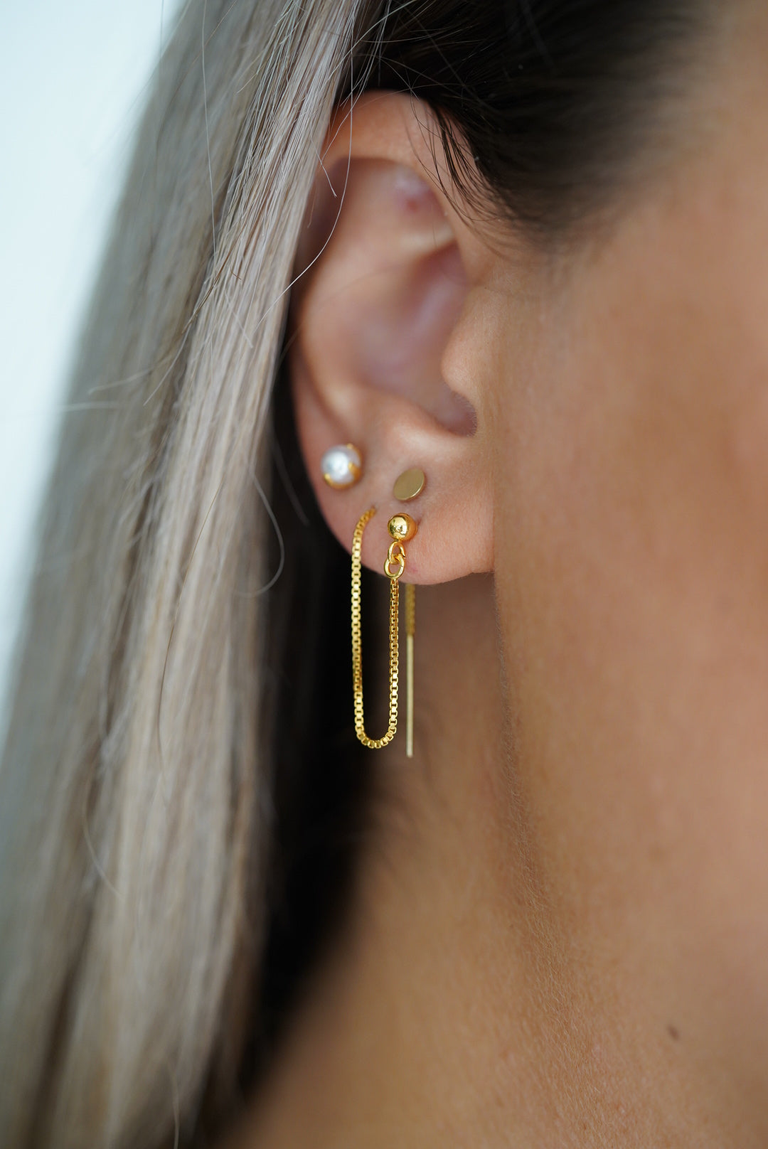 Dreamweaver 2-in-1 Box Chain Threader Earrings Words By Heart