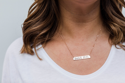 Create Your Own Personalized Bar Necklace