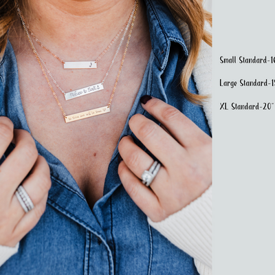 Words By Heart:Personalized Latitude Longitude Scene, Horizontal Bar Necklace:Asheville, NC