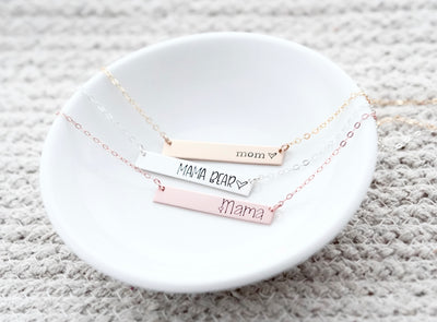 Create Your Own Personalized Bar Necklace