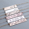 Create Your Own Personalized Bar Necklace