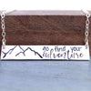 Words By Heart:Go Find Your Adventure, Horizontal Bar Necklace:Asheville, NC