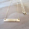 Words By Heart:Music Note, Horizontal Bar Necklace:Asheville, NC