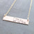 Words By Heart:Personalized Mama Chick, Horizontal Bar Necklace:Asheville, NC