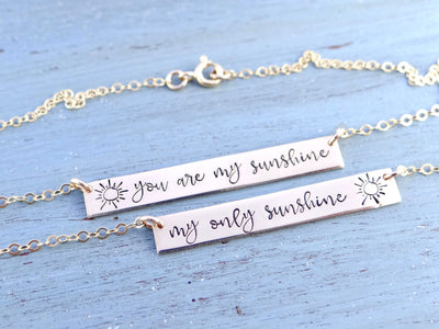 Stitch Gift You are My Sunshine Necklace&Greeting Card, Stitch Jewelry  Stuff Birthday for Little Girls Niece Daughter - Walmart.com
