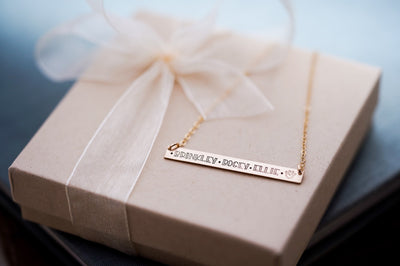 Personalized Pet Name Bar Necklace