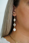 Trilogy Cultured Freshwater Pearl Coin Earrings