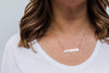 Calligraphy Font Personalized Bar Necklace